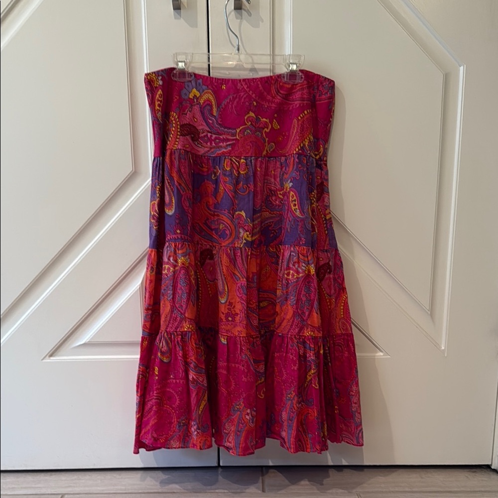 Lauren Ralph Lauren Paisley Maxi Skirt - Pink and Purple